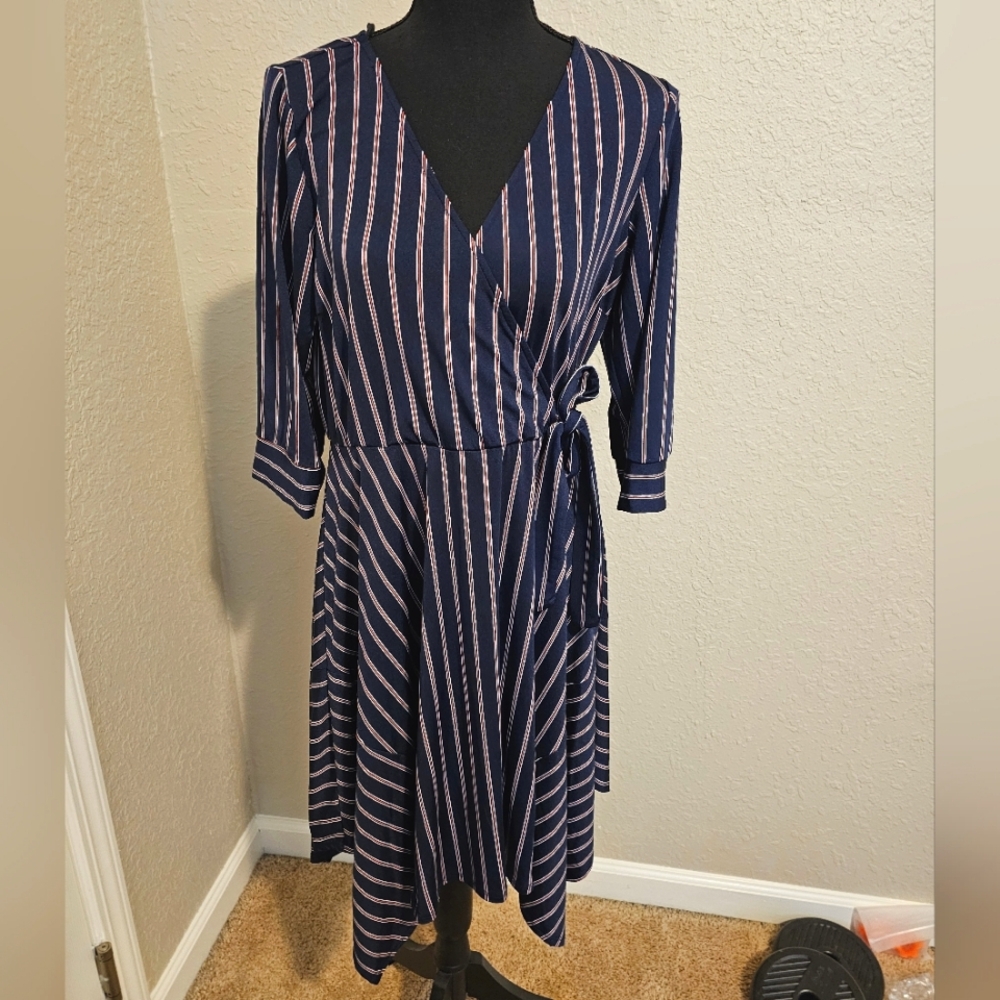 Pinstriped Dress